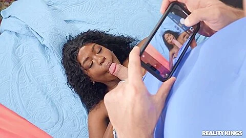 Pleasuring Bald-headed Dude In Bed - Melody Cummings And J Mac