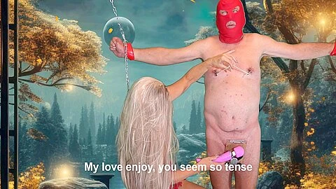 Even With His Balls Crushed My Sissy Manages To Cum