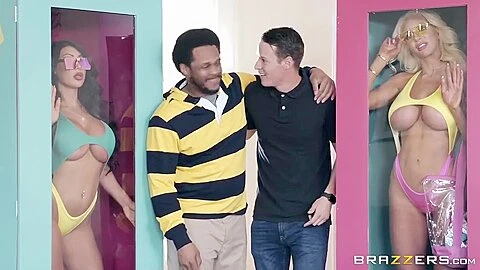 Nicolette Shea And August Taylor Crazy Threesome Sex