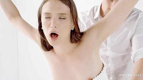 Bound Beauty Gets Nicely Fucked In Standing Position With Kristof Cale And Izzy Lush