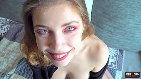 Russian teen 18+ Babe Asked Me To Buy Beer - Street Dating - Pov
