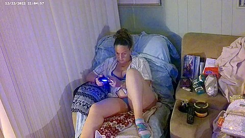 Gamer Girl Smoking Cigarettes In Bra And Panties 6 (close Up)visit Her Channel For Other