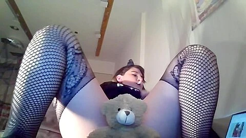 Smoking Humping&edging Teddybear W Her Pretty Pussy Till She Cums Facefucking Bear - Teaser Video