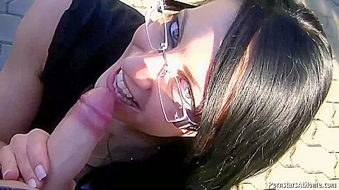 Busted Blowjob! - Leonelle Knoxville With Eva Torres